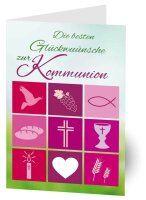 LUMA Kommunionkarte Symbole LU2047 DIN B6, 1 St.