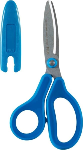 PLUS JAPAN Kinderschere blau 14,5 cm