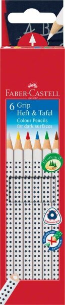 FABER-CASTELL GRIP Kreidestifte farbsortiert 6 St.