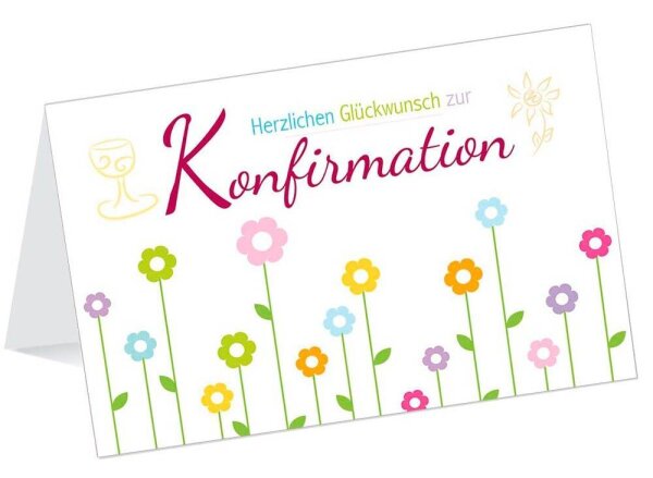 LUMA Konfirmationskarte Blumen LU1930 DIN B6, 1 St.