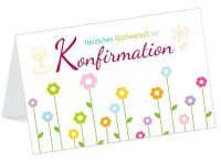 LUMA Konfirmationskarte Blumen LU1930 DIN B6, 1 St.