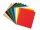 folia Buntpapier gummiert farbsortiert 80 g/qm 12 Blatt