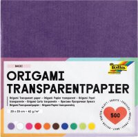 folia Faltblätter transparent 20 x 20 cm mehrfarbig 500 Blatt