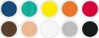 folia Moosgummi Basic sortier mehrfarbig 10 Blatt