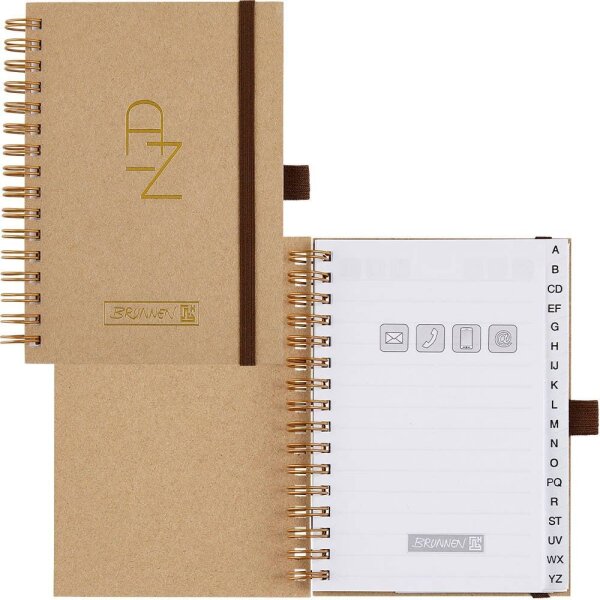 BRUNNEN Adressbuch Wire beige, 1 St.