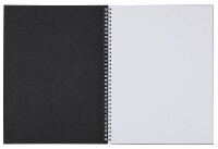 BRUNNEN Notizbuch Premium Wire DIN A4 punktkariert, schwarz Hardcover 192 Seiten, 1 St.