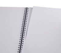 BRUNNEN Notizbuch Premium Wire DIN A4 punktkariert, schwarz Hardcover 192 Seiten, 1 St.