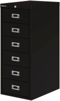BISLEY MultiDrawer™ Schubladenschrank schwarz 6 Schubladen 27,9 x 40,8 x 59,0 cm, 1 St.