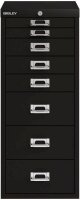 BISLEY MultiDrawer™ Schubladenschrank schwarz 8 Schubladen 27,9 x 40,8 x 59,0 cm, 1 St.