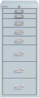 BISLEY MultiDrawer™ Schubladenschrank lichtgrau 8 Schubladen 27,9 x 40,8 x 59,0 cm, 1 St.