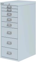 BISLEY MultiDrawer™ Schubladenschrank lichtgrau 8 Schubladen 27,9 x 40,8 x 59,0 cm, 1 St.