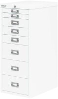 BISLEY MultiDrawer™ Schubladenschrank verkehrsweiß 8 Schubladen 27,9 x 40,8 x 59,0 cm, 1 St.
