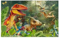 HERMA Schreibtischunterlagen Dino World Karton 55,0 x 35,0 cm, 3 St.