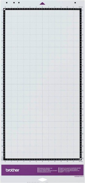 brother CADXMATSTD24 Schneidematte für Schneideplotter normal klebend 305 x 610 mm (12 x 24 Zoll) für 0,3 - 1,5 mm dickes Material, 1 St.