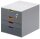 DURABLE Schubladenbox VARICOLOR® SAFE  dunkelgrau mit bunten Farblinien 760627, DIN A4 mit 4 Schubladen, 1 St.