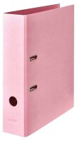 10 FALKEN PURE Pastell Ordner Vanille-Gelb, Flamingo-Pink, Himmel-Blau Karton 8,  ( 15081382F )