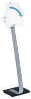 DURABLE Infoständer CRYSTAL SIGN silber DIN A4 29,5 - 31,5 x 21,5 x 106,0 - 118,0 cm, 1 St.