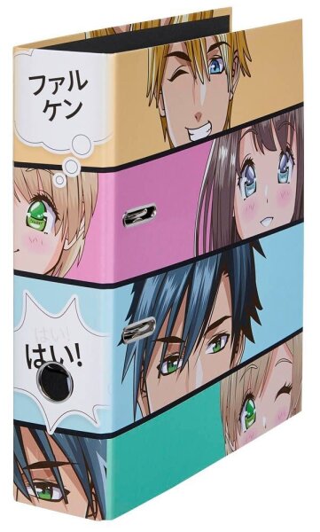 FALKEN Manga Faces Motivordner 8,0 cm DIN A4, 1 St.