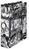 FALKEN Manga Black and White Motivordner 8,0 cm DIN A4, 1...