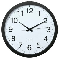 hama Wanduhr Aruba weiß schwarz Kunststoff,...
