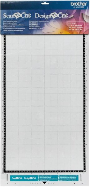 brother CAMATLOW24 Schneidematte für Schneideplotter leicht klebend 305 x 610 mm (12 x 24 Zoll) für 0,1 - 0,3 mm dickes Material, 1 St.