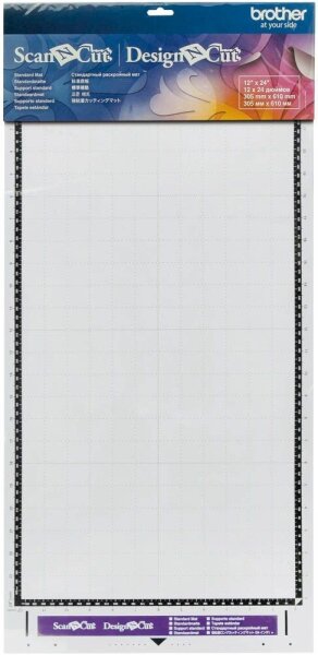 brother CAMATSTD24 Schneidematte für Schneideplotter normal klebend 305 x 610 mm (12 x 24 Zoll) für 0,3 - 1,5 mm dickes Material, 1 St.