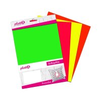 plottiX PremiumFlock Neon Bügelfolie farbsortiert...