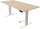 Kerkmann Move 1 advance elektrisch höhenverstellbarer Schreibtisch ahorn rechteckig, T-Fuß-Gestell weiß 180,0 x 80,0 cm