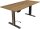 Kerkmann Move 1 advance elektrisch höhenverstellbarer Schreibtisch eiche rechteckig, T-Fuß-Gestell grau 180,0 x 80,0 cm