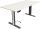 Kerkmann Move 1 advance elektrisch höhenverstellbarer Schreibtisch weiß rechteckig, T-Fuß-Gestell grau 180,0 x 80,0 cm
