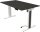Kerkmann Move 1 advance elektrisch höhenverstellbarer Schreibtisch anthrazit rechteckig, T-Fuß-Gestell weiß 140,0 x 80,0 cm