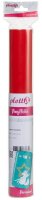 plottiX Vinylfolie permanent rot 31,5 cm x 1,0 m,  1 Rolle