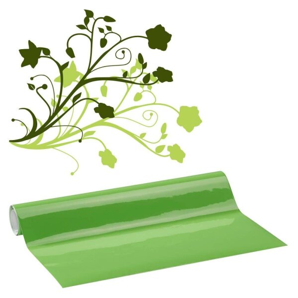 plottiX Vinylfolie permanent grün 31,5 cm x 1,0 m,  1 Rolle