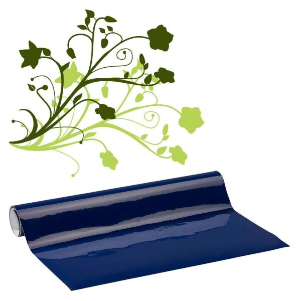 plottiX Vinylfolie permanent blau 31,5 cm x 1,0 m,  1 Rolle