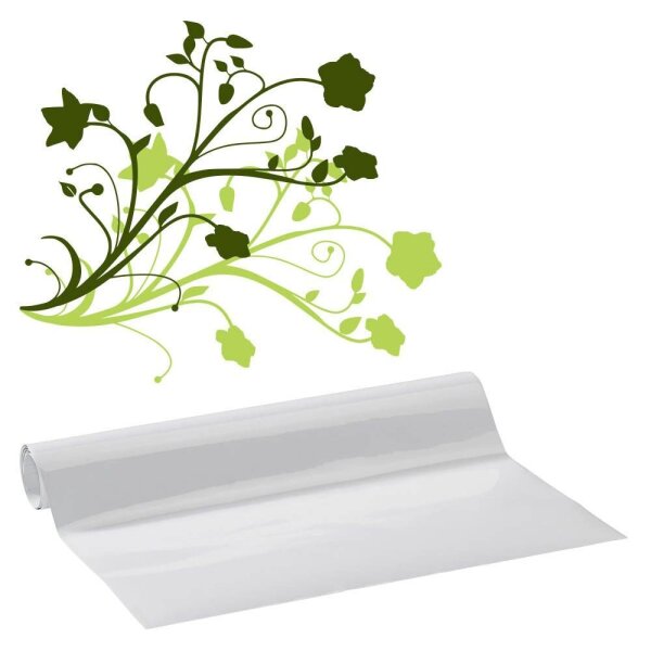 plottiX Vinylfolie permanent weiß 31,5 cm x 1,0 m,  1 Rolle