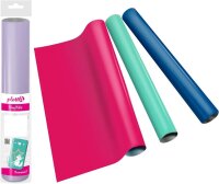 plottiX Vinylfolie permanent silber 31,5 cm x 1,0 m,  1...