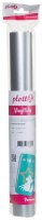 plottiX Vinylfolie permanent silber 31,5 cm x 1,0 m,  1 Rolle