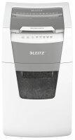 LEITZ IQ Autofeed Small Office 150 Aktenvernichter mit Partikelschnitt P-5, 2 x 15 mm, bis 150 Blatt, weiß