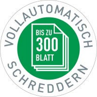 LEITZ IQ Autofeed Small Office 300 Aktenvernichter mit Partikelschnitt P-4, 4 x 26 mm, bis 300 Blatt, weiß