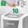 LEITZ IQ Autofeed Small Office 300 Aktenvernichter mit Partikelschnitt P-4, 4 x 26 mm, bis 300 Blatt, weiß