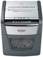 Rexel Optimum AutoFeed+ 45X Aktenvernichter mit Partikelschnitt P-4, 4 x 28 mm, bis 45 Blatt, schwarz