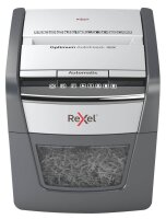 Rexel Optimum AutoFeed+ 45X Aktenvernichter mit Partikelschnitt P-4, 4 x 28 mm, bis 45 Blatt, schwarz