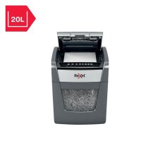 Rexel Optimum AutoFeed+ 50X Aktenvernichter mit Partikelschnitt P-4, 4 x 28 mm, bis 50 Blatt, schwarz