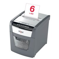 Rexel Optimum AutoFeed+ 50X Aktenvernichter mit Partikelschnitt P-4, 4 x 28 mm, bis 50 Blatt, schwarz