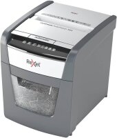 Rexel Optimum AutoFeed+ 50X Aktenvernichter mit Partikelschnitt P-4, 4 x 28 mm, bis 50 Blatt, schwarz