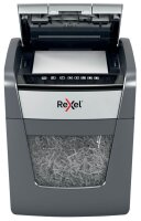 Rexel Optimum AutoFeed+ 50X Aktenvernichter mit Partikelschnitt P-4, 4 x 28 mm, bis 50 Blatt, schwarz