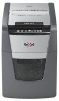 Rexel Optimum AutoFeed+100X Aktenvernichter mit Partikelschnitt P-4, 4 x 28 mm, bis 100 Blatt, schwarz