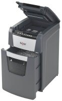 Rexel Optimum AutoFeed+ 150M Aktenvernichter mit Partikelschnitt P-5, 2 x 15 mm, bis 150 Blatt, schwarz