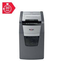 Rexel Optimum AutoFeed+150X Aktenvernichter mit Partikelschnitt P-4, 4 x 28 mm, bis 150 Blatt, schwarz