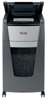 Rexel Optimum AutoFeed+ 300M Aktenvernichter mit Partikelschnitt P-5, 2 x 15 mm, bis 300 Blatt, schwarz